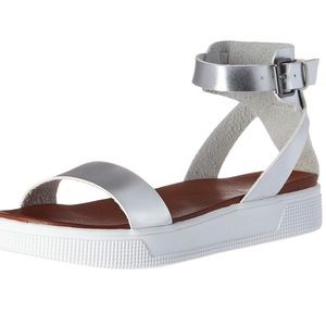 MIA silver ankle strap sandal size 7
